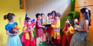 Makoons Play School Ganesh Chathurthi Celebration with Enthusiasm and Cultural Reverence