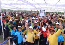 Shiv Nadar School Sets a New GUINNESS WORLD RECORDS (TM) title for the Most Contributions to Handprint Painting in One Hour with the Aim to Promote Water Conservation