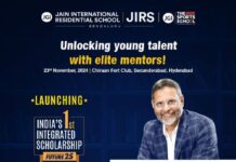 JAIN International Residential School (JIRS) jointly with The Sports School (TSS) to announce India’s first Integrated Scholarship Program, Future 25